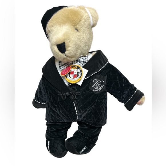 386. Vander Bear Cornelius velvet tuxedo stuffed animal bear